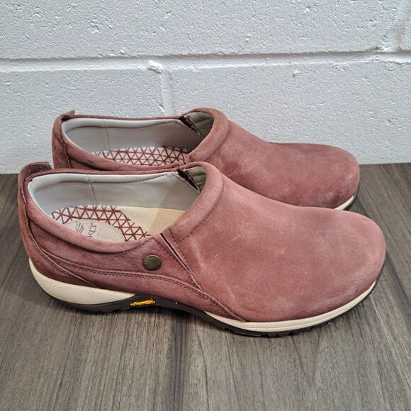 Dansko Casual Clogs Purple Suede Leather Slip On Shoes Women's Size 8.5 - Picture 2 of 8